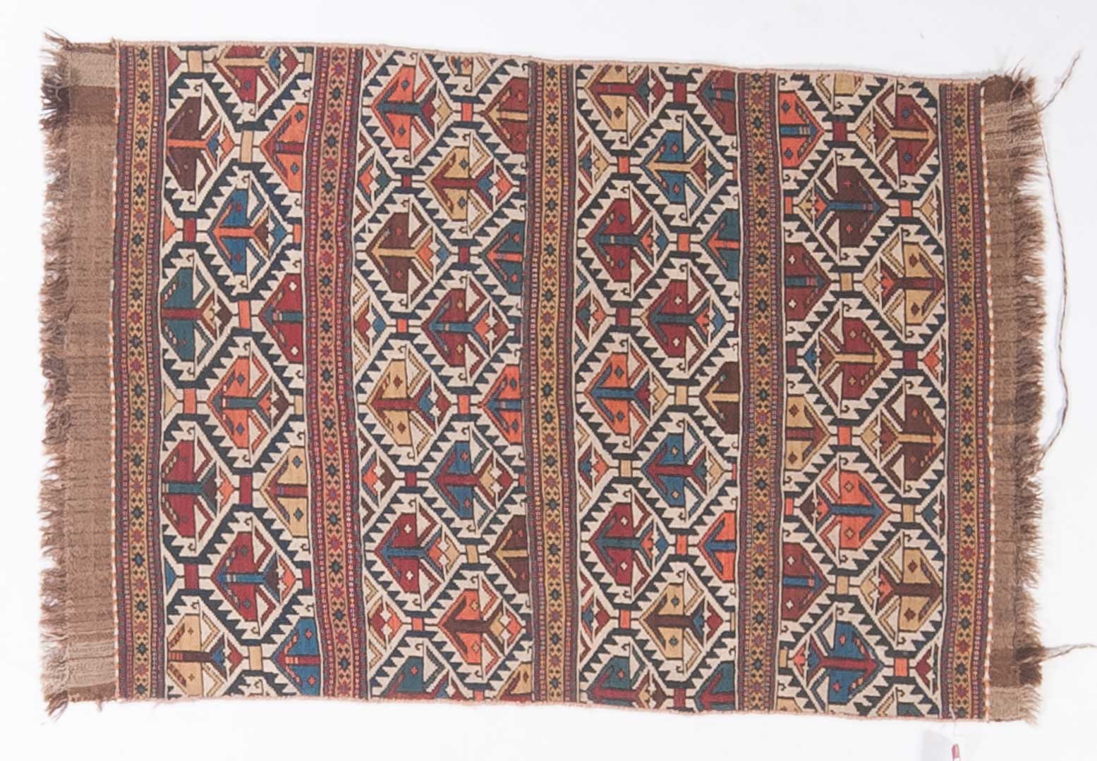 Appraisal: Antique Soumak rug approx x Caucasus circa Condition Crooked