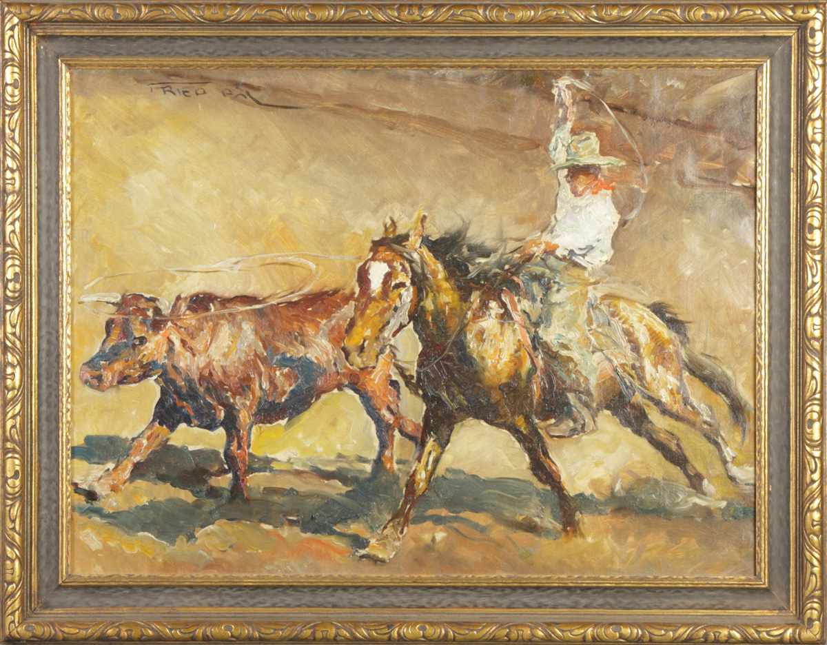 Appraisal: Pal Fried - Western scene Sgn upper left Fried Pal