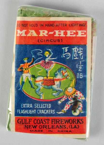 Appraisal: Mar-Hee Circus -Pack Firecrackers Class Gulf Coast Fireworks in New