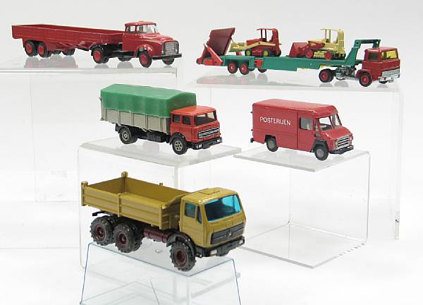 Appraisal: European diecast trucks An assortment of rd scale trucks from