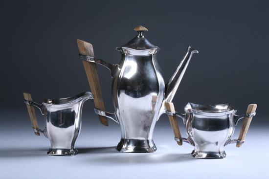 Appraisal: FOUR-PIECE WILCOX SILVER PLATED COFFEE SERVICE late th century pattern