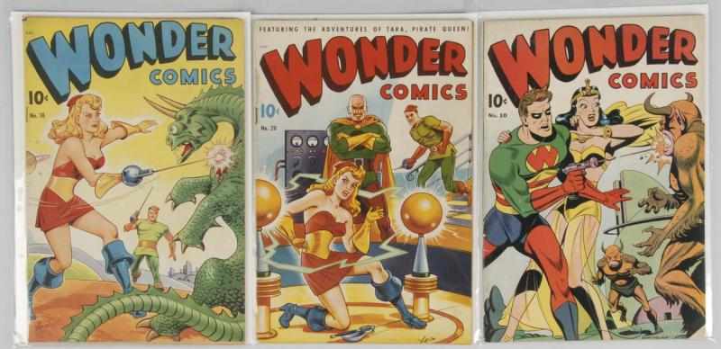 Appraisal: Lot of s Wonder Comics Description This lot includes issues