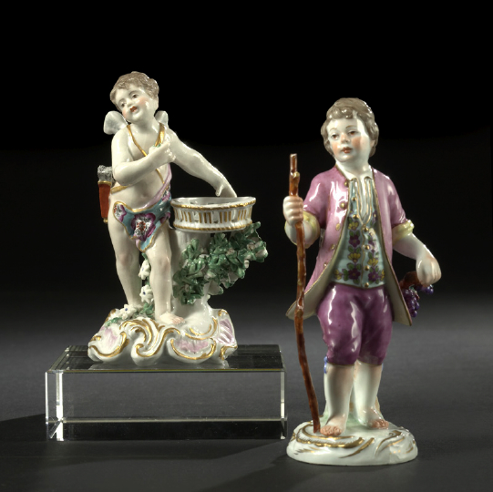 Appraisal: Attractive Meissen Porcelain Figure of a Grape Picker third quarter