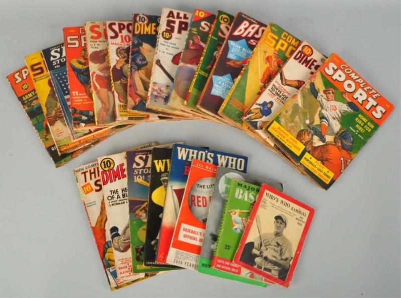 Appraisal: Lot of Vintage Sports Magazines Description s to s Includes