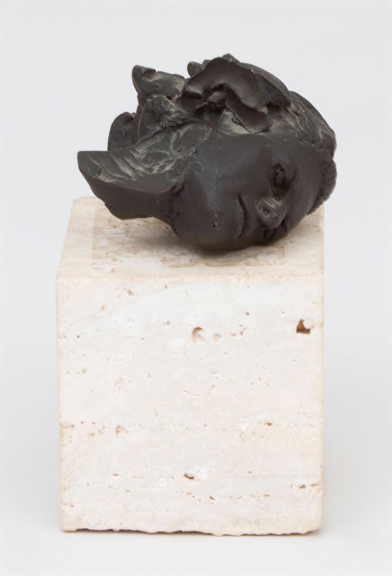 Appraisal: ROBERT GRAHAM - FRAGMENT HEAD Bronze on a stone base