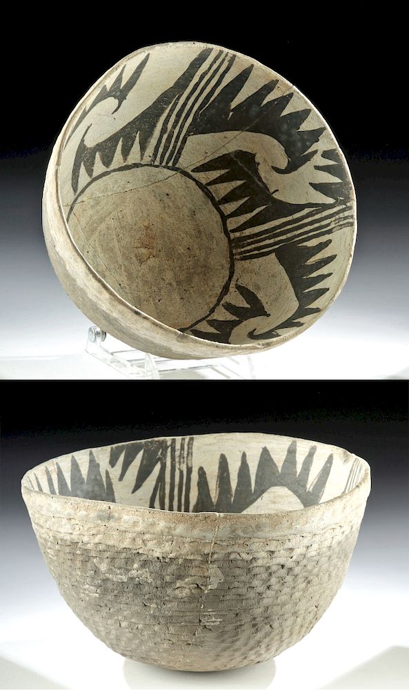 Appraisal: Anasazi Red Mesa Black-on-White Bowl Mesa Verde Museum Southwestern USA