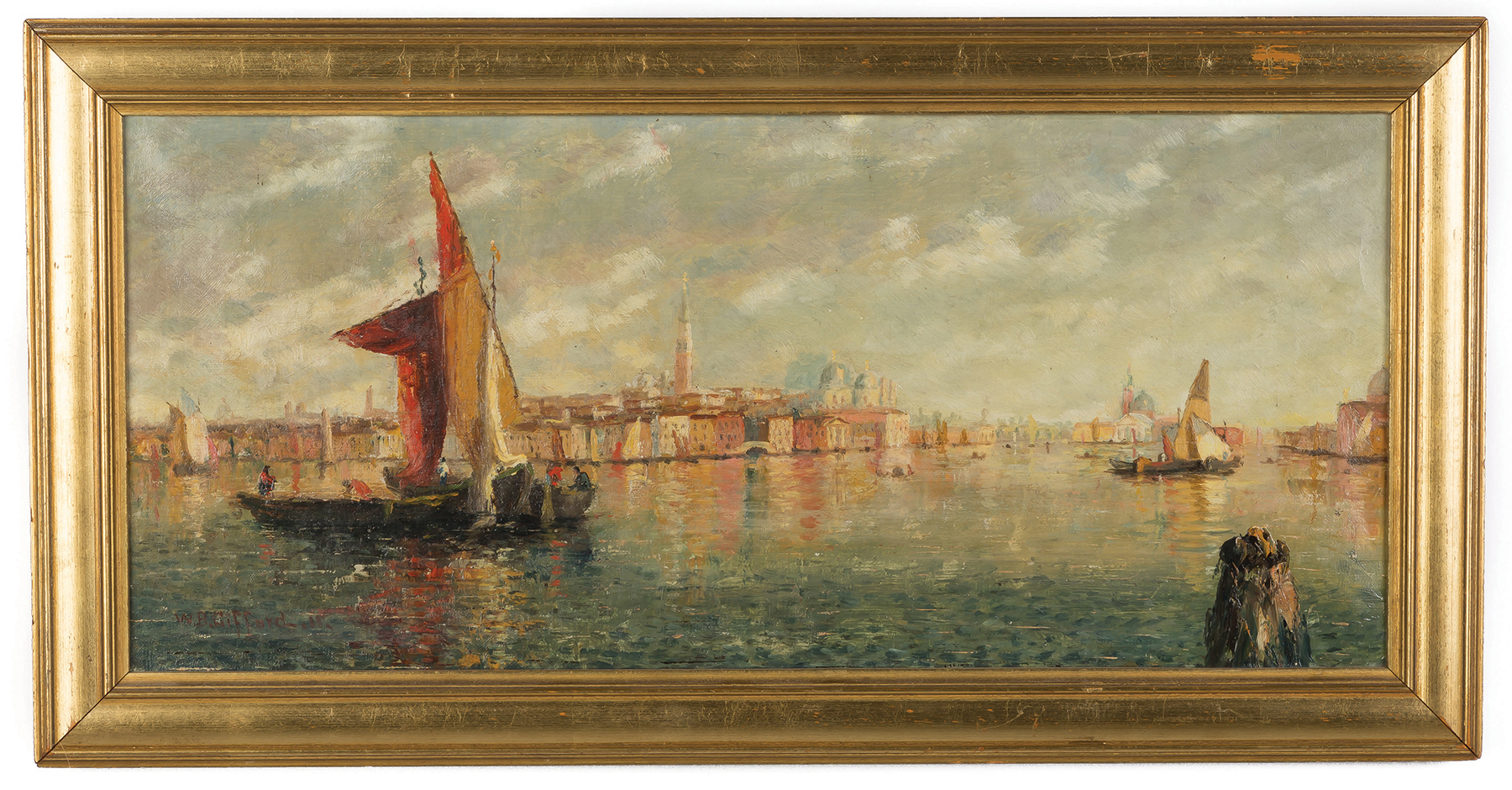 Appraisal: William Birdsall Gifford American - Venetian Scene Signed lower right