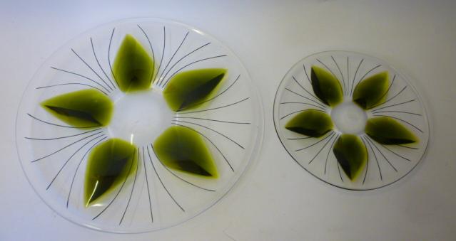 Appraisal: A LALIQUE DESSERT SET comprising six plates and two serving