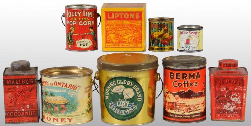 Appraisal: Lot of Miscellaneous Product Tins Description Includes one for Morning