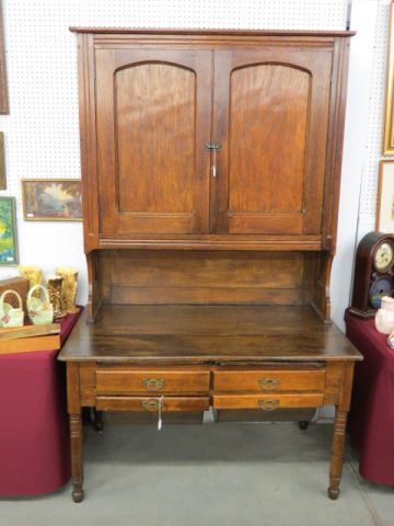 Appraisal: th Century Baker's Cabinet with flour bin drawers doors above