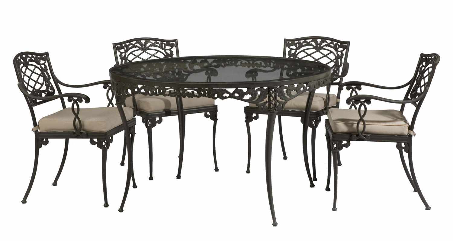 Appraisal: A suite of Brown Jordan patinated metal patio furniture Comprising