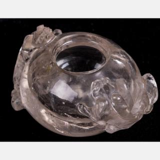 Appraisal: A Chinese Carved Rock Crystal Vessel A Chinese Carved Rock