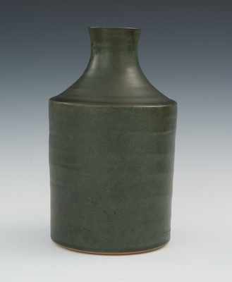 Appraisal: A Japanese Studio Pottery Vase th Century The bottle form