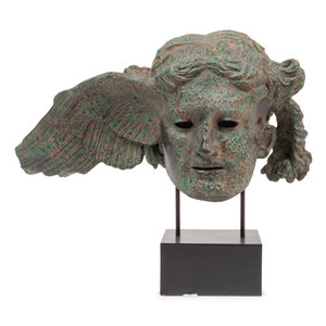 Appraisal: A Patinated Composition Head of Hypnos After the Antique th