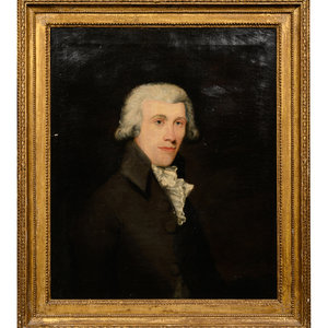 Appraisal: American School th Century Portrait of a Gentleman oil on