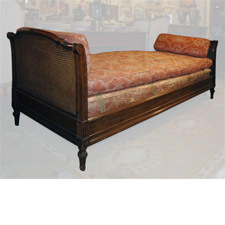 Appraisal: Louis XVI Style Walnut and Caned Daybed Estimate -