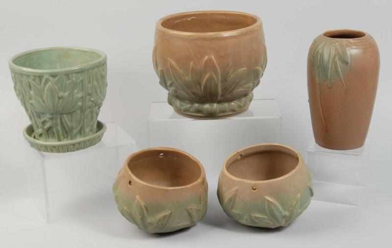 Appraisal: Lot of McCoy Art Pottery Pieces Description s to s