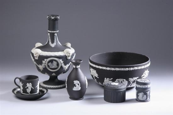 Appraisal: LARGE COLLECTION WEDGWOOD BLACK AND WHITE JASPERWARE th- th century