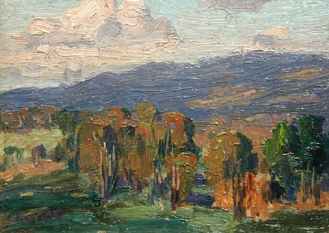 Appraisal: Ethel Carrick Fox - Hillside oil on panel signed 'Carrick'