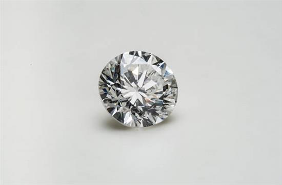 Appraisal: Unmounted Carat Round Brilliant-Cut Diamond Approximate measurements - x mm