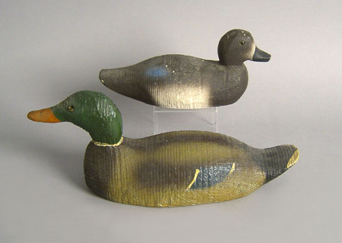 Appraisal: Two Victor animal trap decoys to include a mallard drake