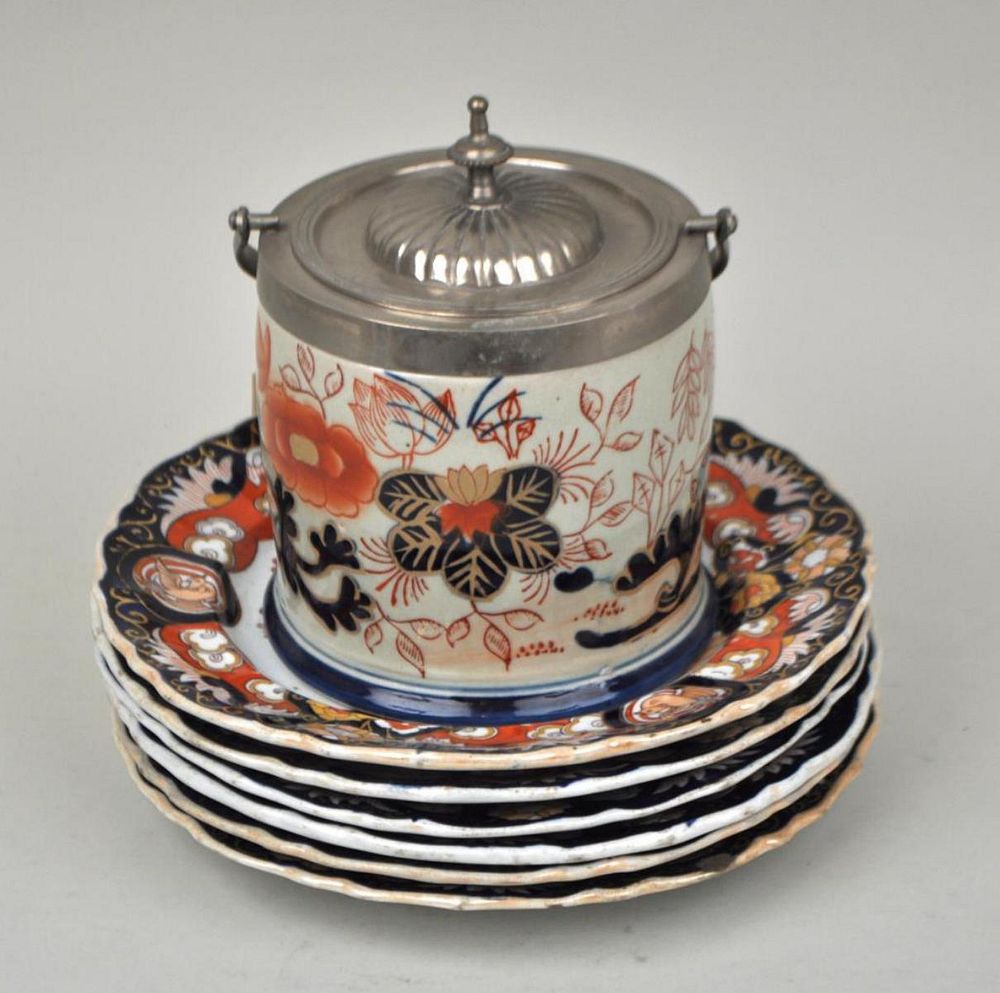 Appraisal: Six Mason's Ironstone Luncheon Plates together with an associated ironstone