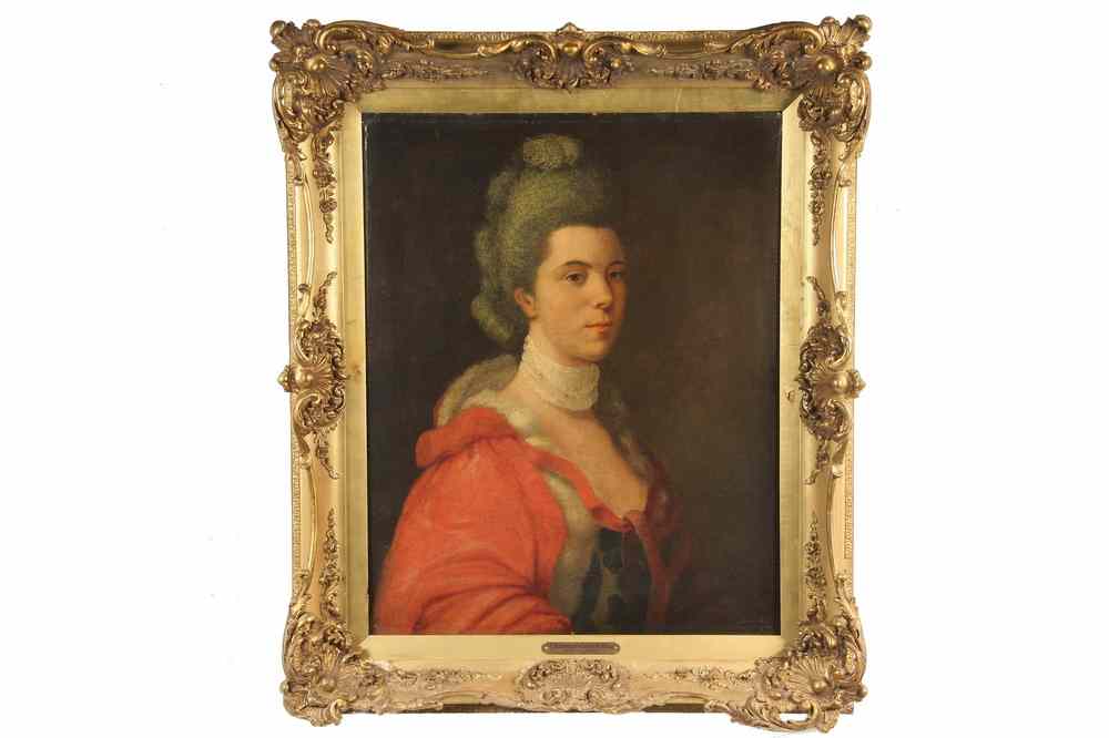 Appraisal: OOC - th c Portrait of an Aristocratic Lady attributed