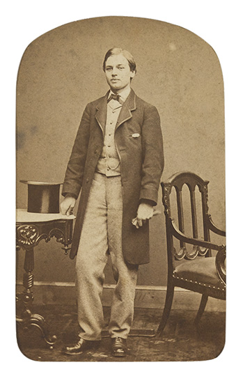 Appraisal: LINCOLN ABRAHAM Album containing cartes-de-visite and tintypes depicting members of