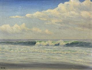 Appraisal: Painting Walter Andrews Walter Andrews American - Waves and Clouds