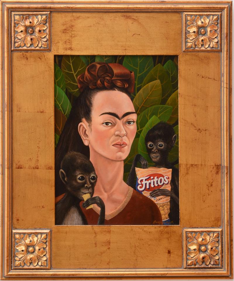 Appraisal: BARRY ROCKWELL FRITO KAHLO Oil on canvasboard signed 'Barry Rockwell'