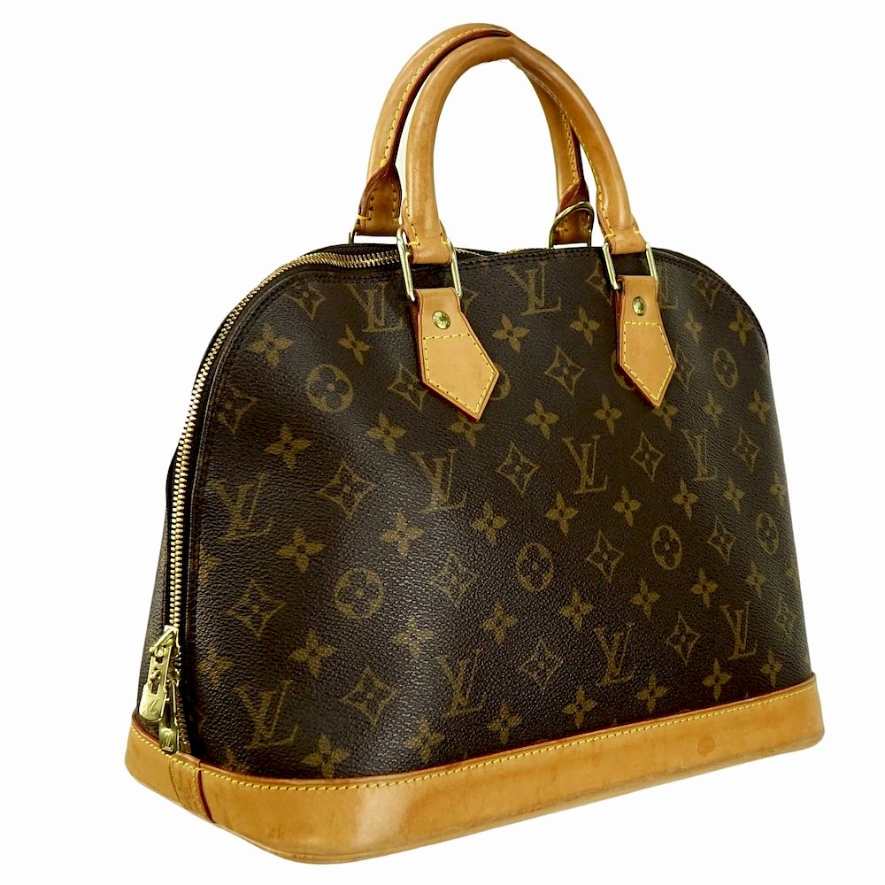 Appraisal: Louis Vuitton Brown Canvas Monogram Alma PM Louis Vuitton Brown