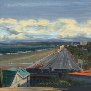 Appraisal: Larry Cohen ''Santa Monica Coast Highway'' unsigned titled and dated