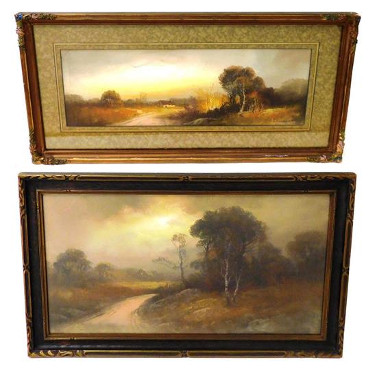 Appraisal: William Henry Chandler American - two pastels on paper depicting