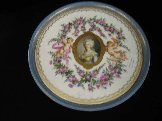 Appraisal: Sevres French Porcelain Bronze Dessert Stand portrait of Marie Antoinette