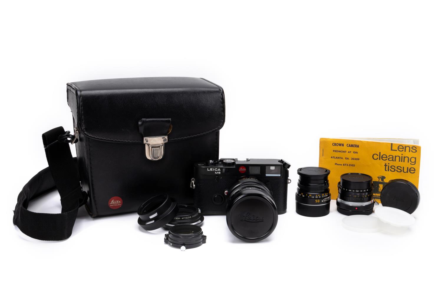 Appraisal: PC LEICA M RANGEFINDER CAMERA OUTFIT pcs Leica M Rangefinder