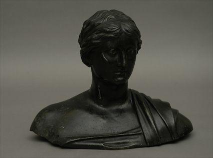 Appraisal: Cast-Iron Bust of Diana