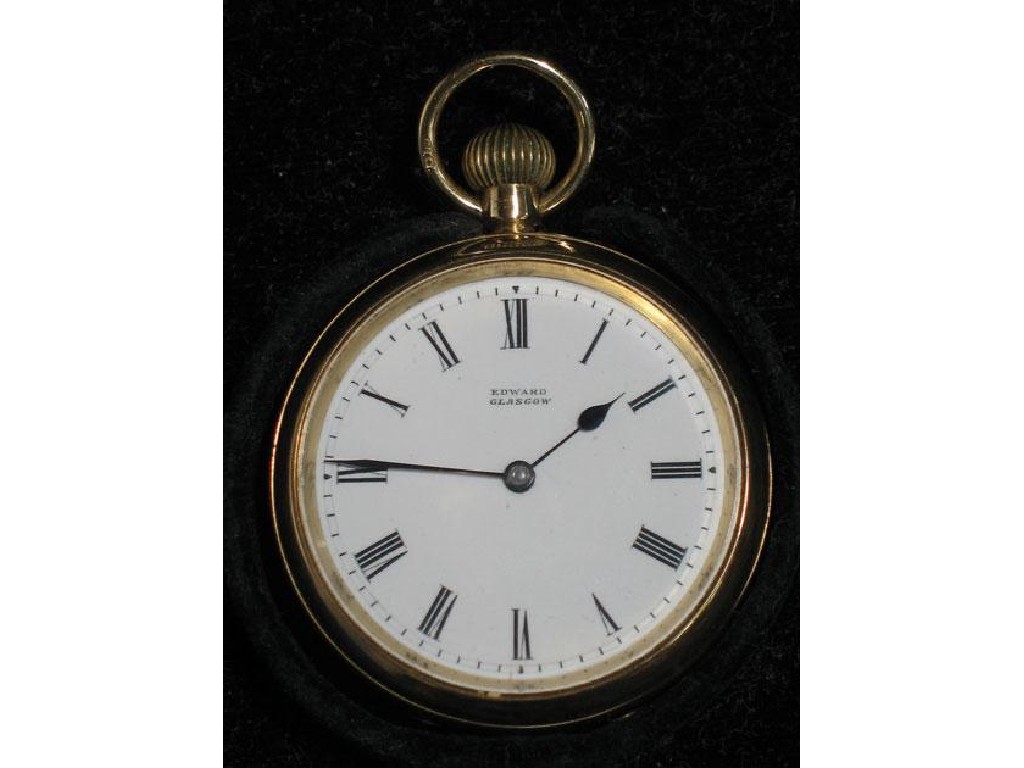 Appraisal: AN CT GOLD POCKET WATCH by Edwards London and Buchanan