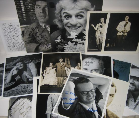 Appraisal: COMEDIANS Group of Photographs Signed or Signed and Inscribed Signed