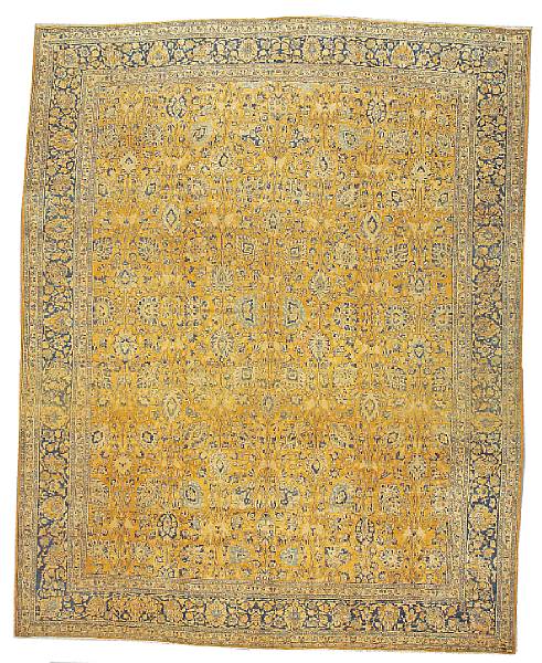 Appraisal: A Tabriz carpet Northwest Persia late th century size approximately