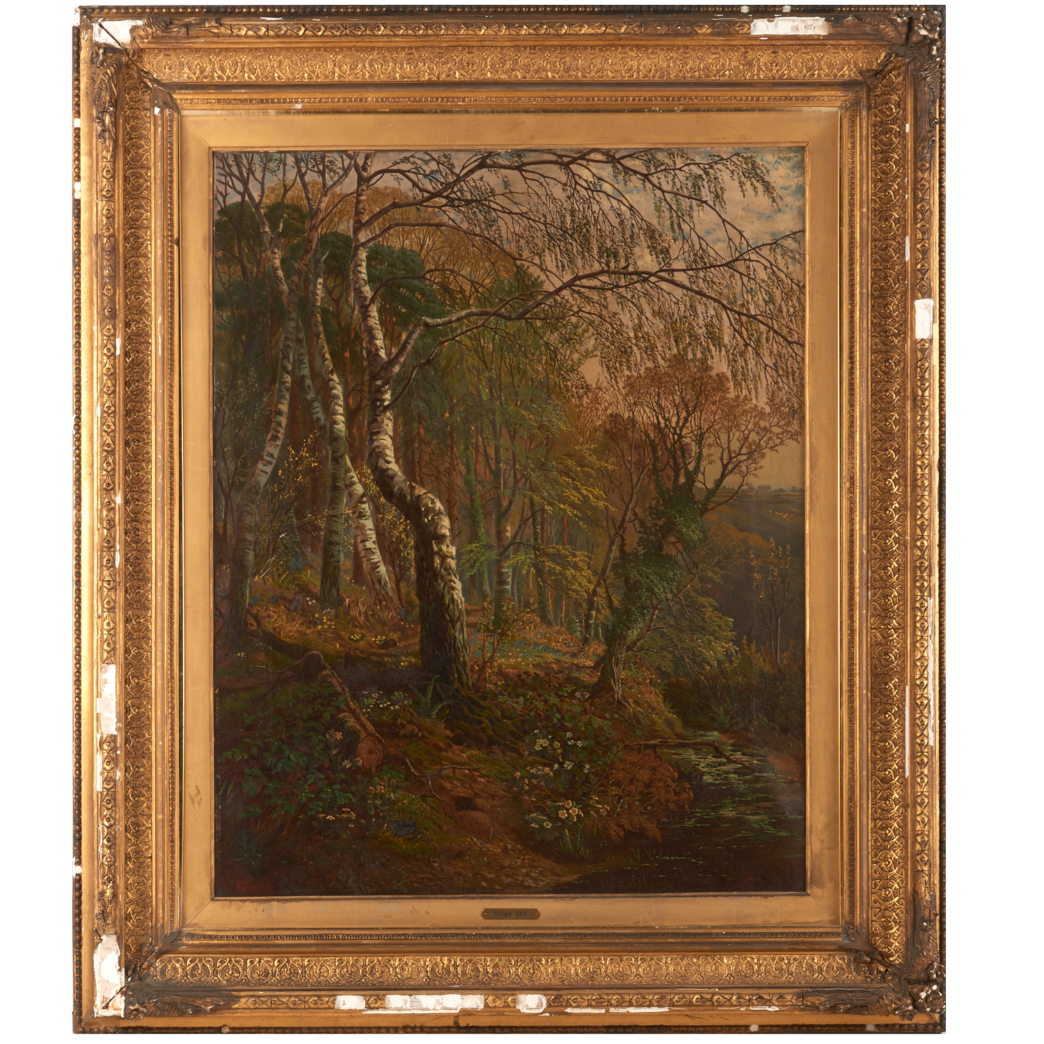 Appraisal: WILLIAM GRAY ATTRIB PAINTING Attributed to William Gray British -