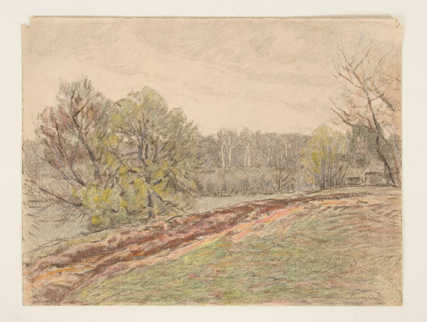 Appraisal: William Forsyth American - Rural Scenes Graphite Charcoal and pastel