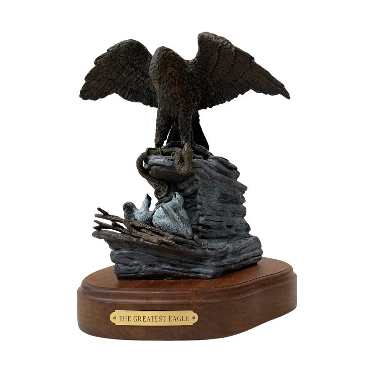 Appraisal: The Greatest Eagle Bronze Sculpture The Greatest Eagle Bronze Sculpture