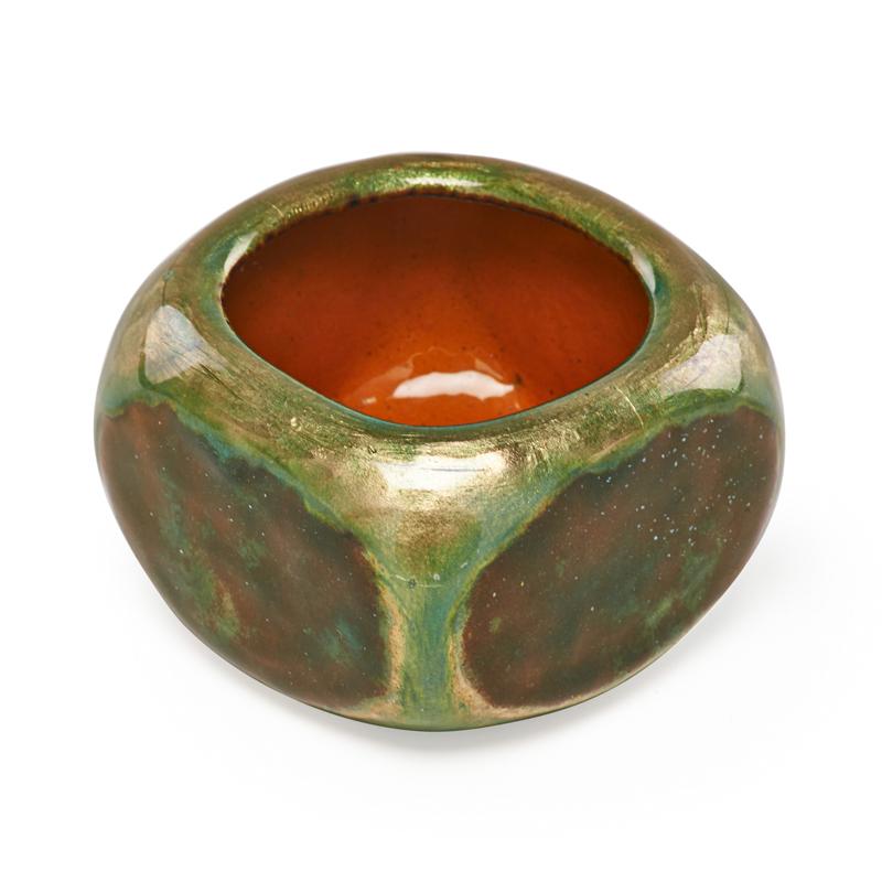 Appraisal: TIFFANY STUDIOS Small enameled vessel Condition Report Some minor short