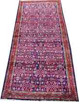 Appraisal: Mahal Carpet circa 's Runner with intricate central panel with