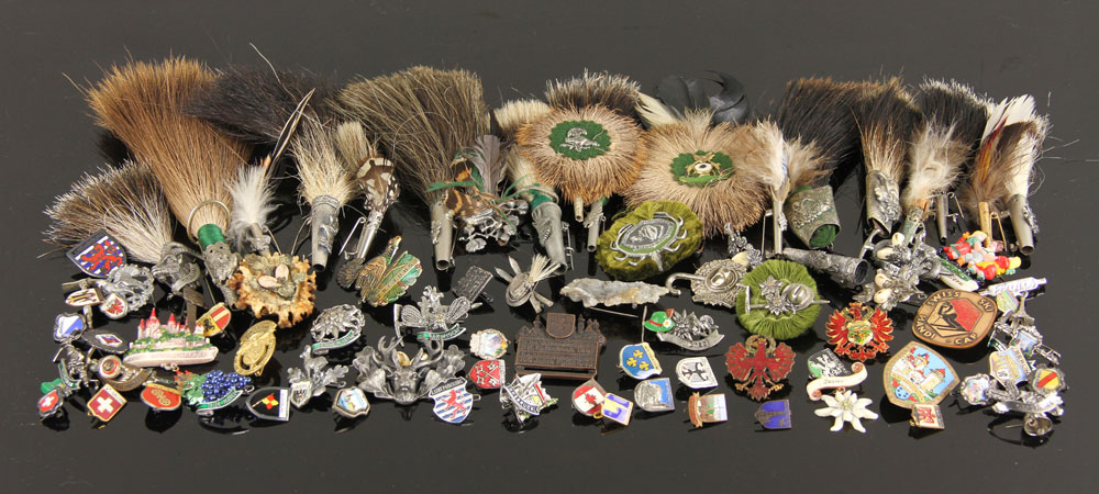 Appraisal: - Lot of German Hunting Hat Pins and Ornaments Collector's