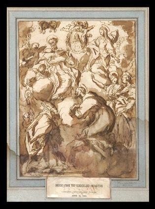 Appraisal: ATTRIBUTED TO FRANCESCO VANNI RELIGIOUS SCENE Ink and wash on