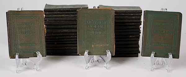 Appraisal: Collection of Little Leather Books American a collection of books