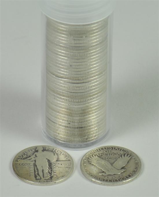 Appraisal: Roll of Standing Liberty Quarters All have legible clear dates