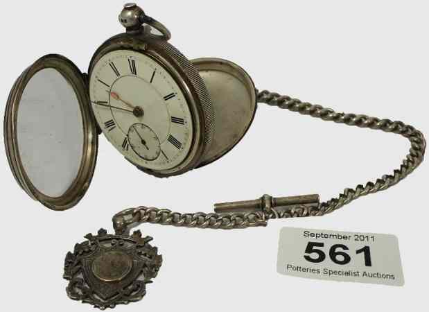 Appraisal: Solid Silver Pocket Watch by J Harris Sons London Manchester