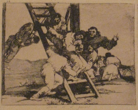 Appraisal: FRANCISCO JOS DE GOYA Two etchings with drypoint Duro es